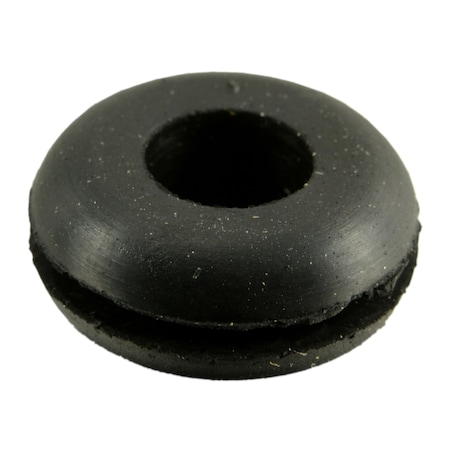 Midwest Fastener 1/4" x 9/16" x 1/16" Black Rubber Grommets 20PK 72602